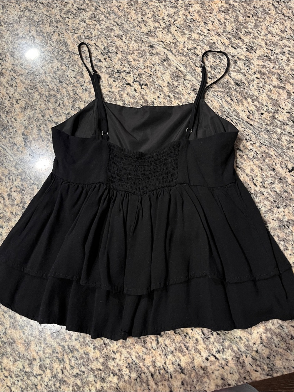 Forever 21 Black Tiered Camisole Tank Top - Women's - Picture 2 of 3